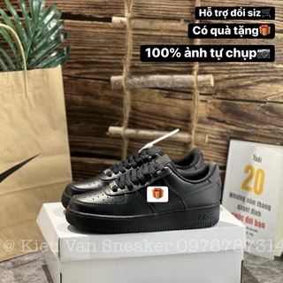 Giày thể thao sneaker af1 black cao cấp af1 full đen af1 tripblack tặng tất