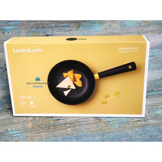Chảo Sâu Lòng Decore Lock&Lock LDE1225IH (22cm) - Màu Vàng