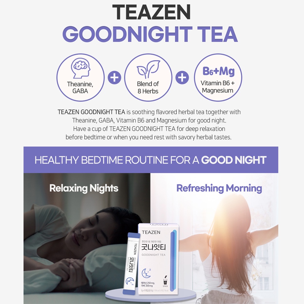 Zen Bộ 10 Que Và 20 / 30 Que Bột Nước kombucha Bưởi Pha Chế Thảo Mộc Hàn Quốc