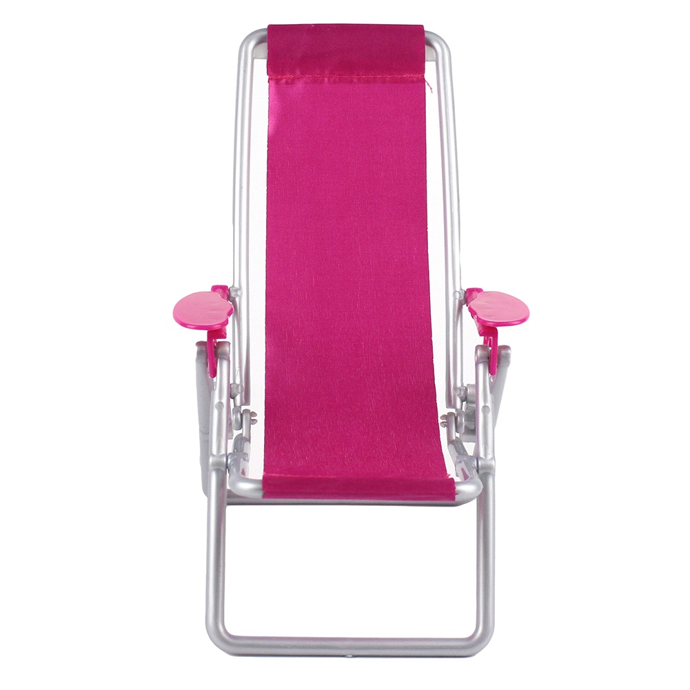 Mô Hình Ghế Đi Biển Mini Bằng Nhựa Có Thể Gấp Gọn Trang Trí Nhà Búp Bê