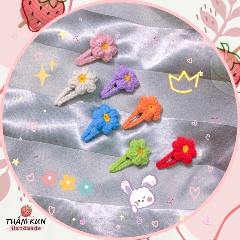 Kẹp tóc hoa handmade