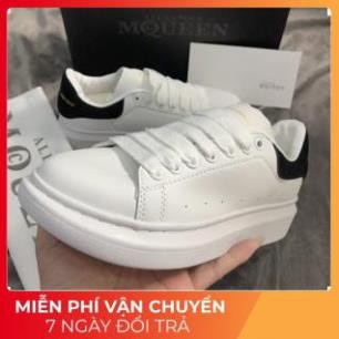 Giày Mcqueen trắng gót nhung hàng cao cấp giá xưởng Form dành cho cả nam nữ