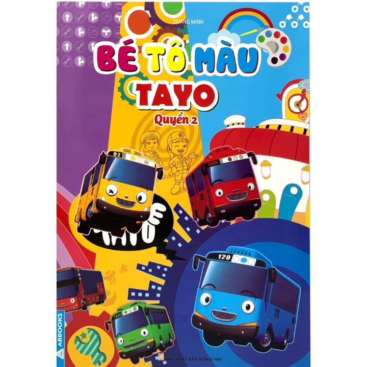 Sách - Combo Bé Tô Màu Tayo (Bộ 4 Cuốn)