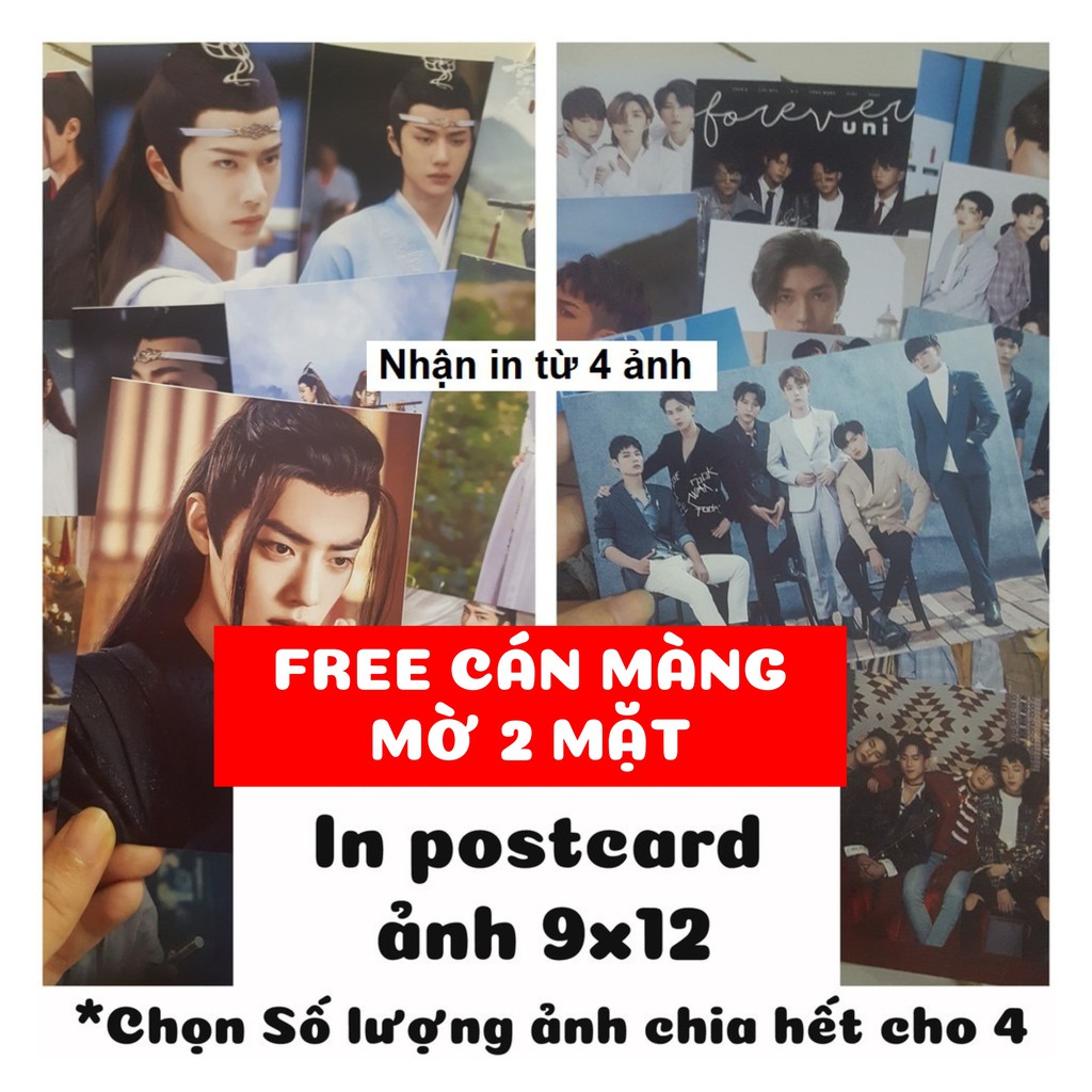 In Postcard ảnh 9x12 theo yêu cầu giá rẻ ksto.order.vn Kpop BTS BLACKPINK NCT SEVENTEEN EXO TWICE...