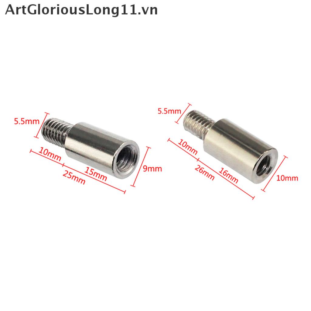 【ArtGloriousLong】 2Pcs Boxing Game Player Chrome Arcade Joystick Shaft Extender For SANWA Shimizu VN