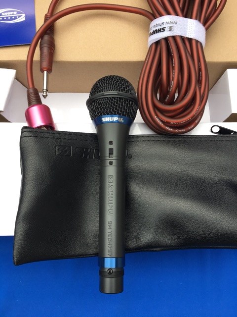 MICRO KARAOKE SHUPU 757 DÒNG DÂY DÀI 5M DÙNG CHO CÁC DÀN ÂM LI VÀ LOA CÓ HỖ TRỢ CỔNG MIC