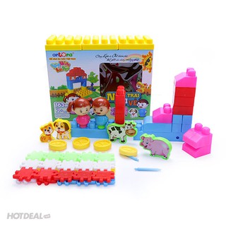 Mô Hình Nông Trại Vui Vẻ 163 Chi Tiết Cho Bé Tập Xếp Hình