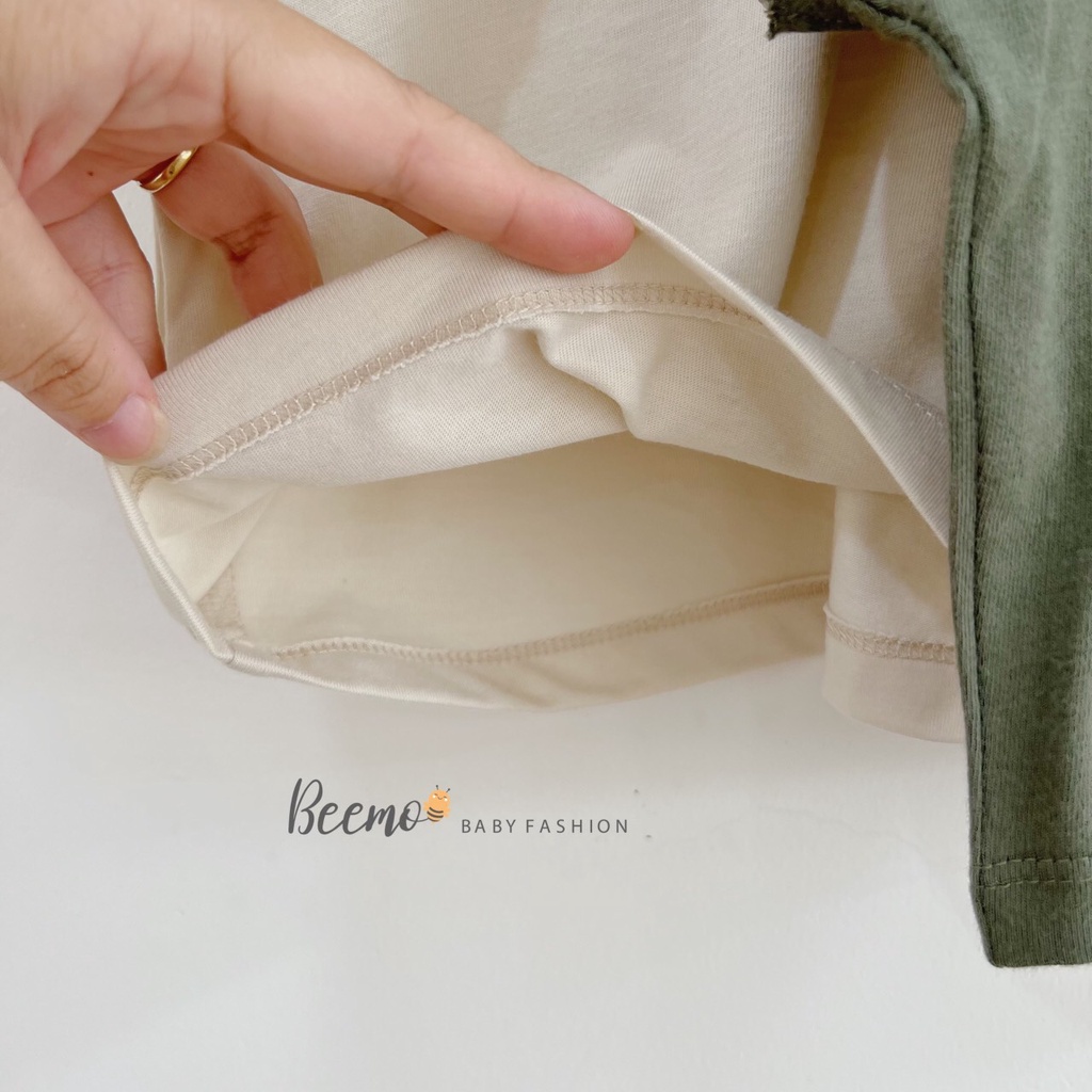 Áo phông bé trai cá tính phong cách Hàn Quốc, áo thun cộc tay bé trai mềm mát Beemo