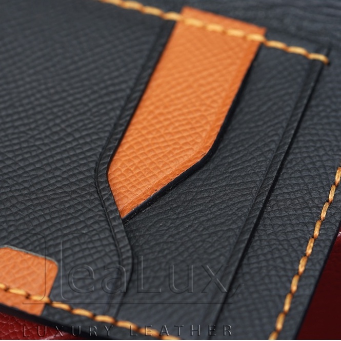 Ví Đựng Thẻ Nam Nữ Da Epsom Handmade LEALUX Mini Epsom Wallet 1