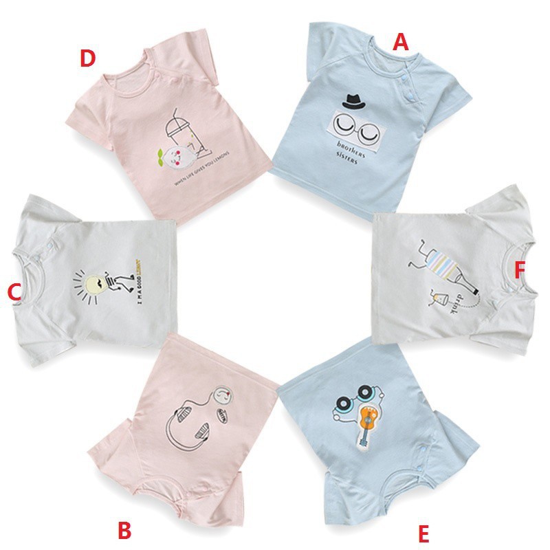 Áo thun tay ngắn in hình độc đáo dễ thương cho bé