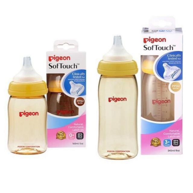 Bình Sữa pigecon thái lan Cổ rộng kèm quà tặng hấp dẫn cho bé