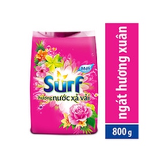 Bột giặt Surf hương nước xả vải ngát hương xuân - túi 800 gram