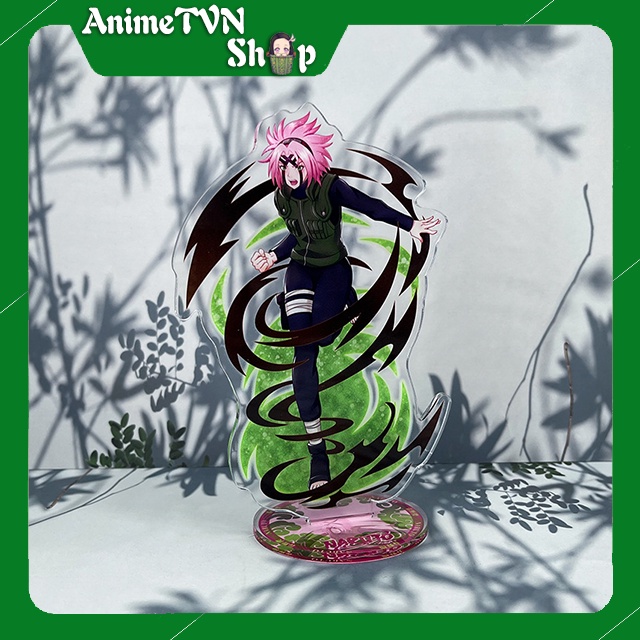 Tượng Mica Standee anime/manga Naruto - Nhựa Cứng Acrylic In nhiều chi tiết sắc nét có bảng tên nhân vật