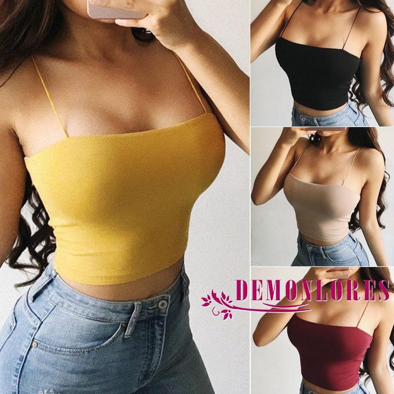 Áo crop top hai dây phong cách quyến rũ trẻ trung dành cho nữ