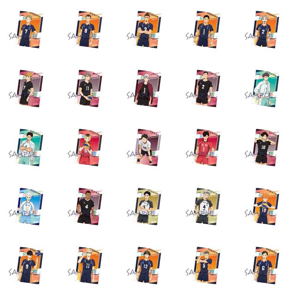 M5 Ảnh thẻ in hình HAIKYUU!! Vua Bóng Chuyền card bo góc viền 5*8cm anime chibi sưu tầm độc đáo