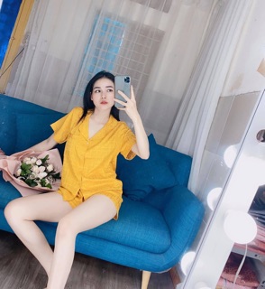 Bộ cộc tay lụa gấm