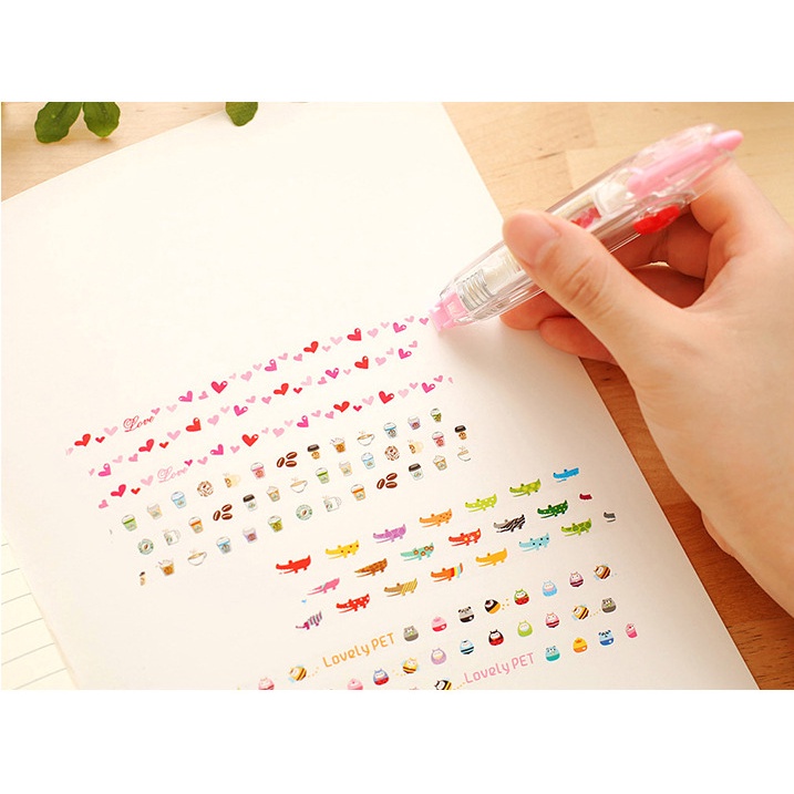 Bút Kéo Sticker Họa Tiết Hoạt Hình Đáng Yêu Tiện Dụng