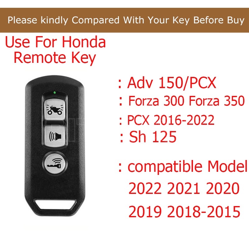 Vỏ Bọc Chìa Khóa Bằng Hợp Kim Kẽm Chuyên Dụng Cho Xe Mô Tô Honda Adv Pcx 2016-2020 Adv 150 Forza300 350 Sh 125