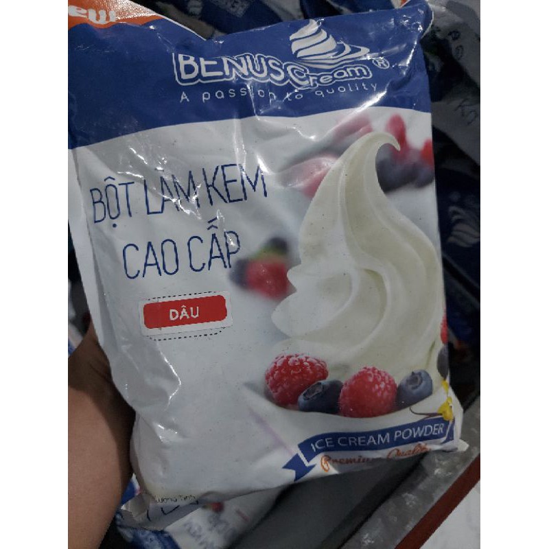 Bột làm kem dâu cao cấp Benuscream ( Premium) túi 1kg