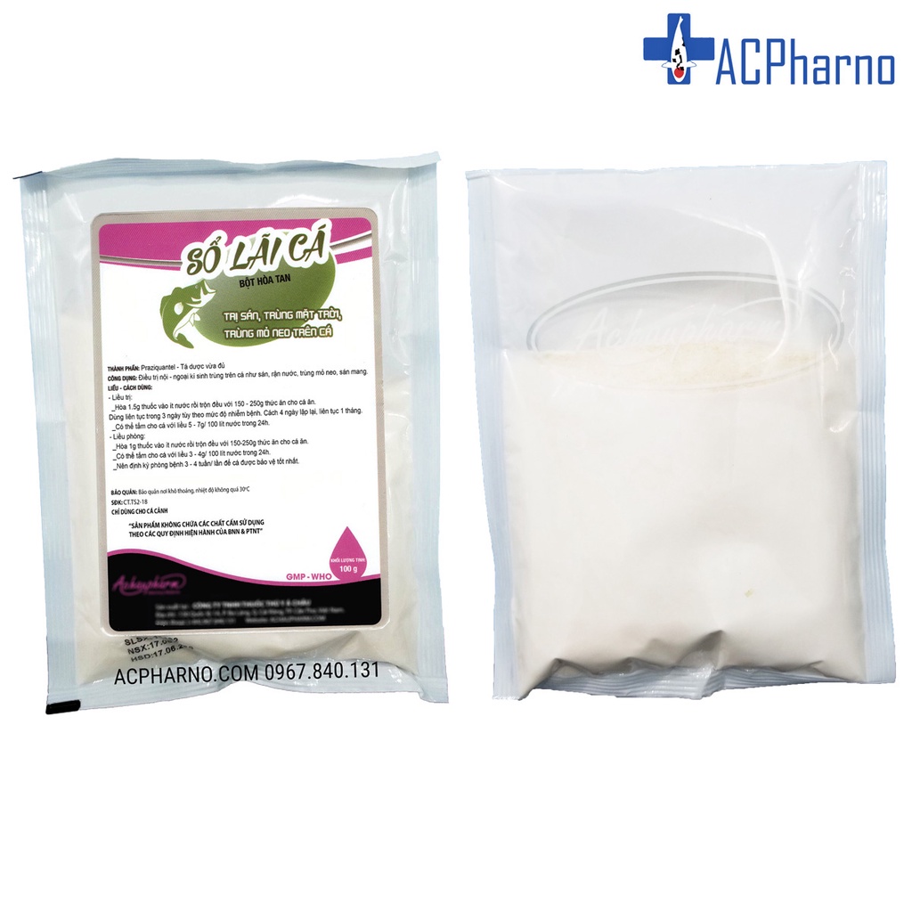 Praziquantel diệt sán mang sán da trên cá cảnh cá koi cá vàng cá bảy màu cá rồng la hán - Phòng và diệt ký sinh trùng