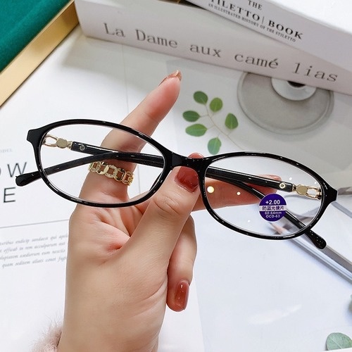 Kính lão thị nạm kim cương kính đọc sách chống ánh sáng xanh thời trang phụ nữ cao tuổi trung niên siêu nhẹ