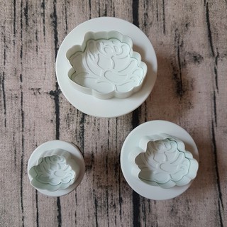 HCM - Bộ 3 khuôn cutter hình Hoa Hồng CA50 làm bánh quy tặng người yêu, nhấn fondant