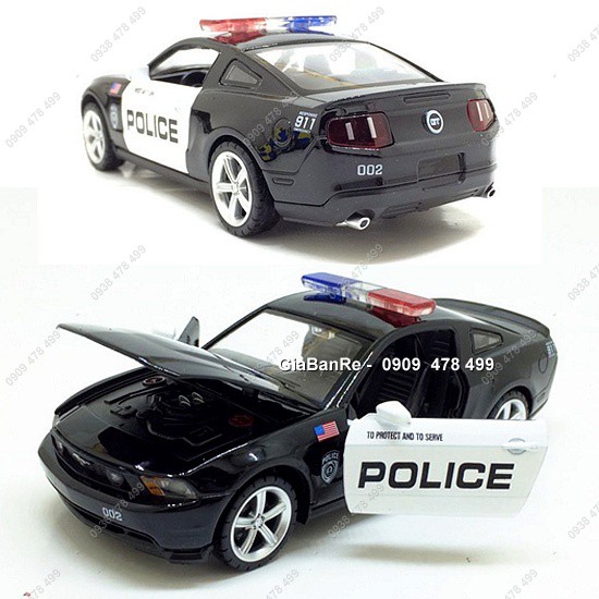 Xe Mô Hình Kim Loạị Ford Mustang Cảnh Sát  911 - Tỉ Lệ 1:32 - 9715.1