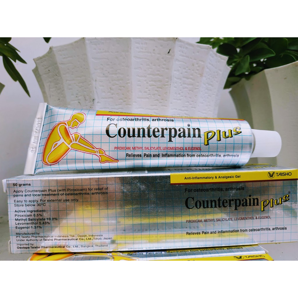 Kem Xoa Bóp Nhức Mõi Counterpain Plus Gold Thái Lan 25 &amp; 50 Gram