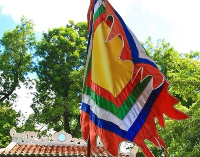 Cờ hội, cờ đình Việt Nam 1m2 x 1m2 vải đẹp trang trí ngoài trời