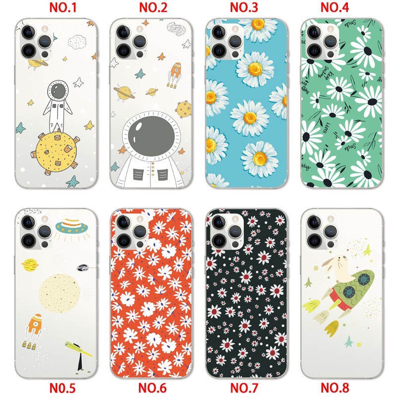 Samsung Galaxy S7 Edge S6 Edge Plus Note 2 Cartoon Flowers Case Silicone Back Cover Printed Soft TPU Phone Casing