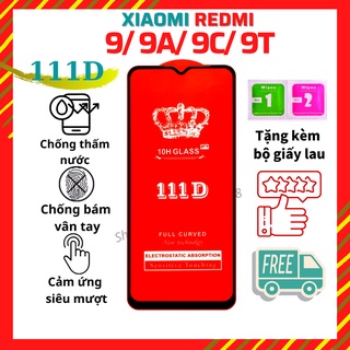💠CAO CẤP💠 Kính Cường Lực Xiaomi Redmi 9/9A/9C/9T - Full màn hình 111D - Độ cứng 10H - Độ trong suốt cao.