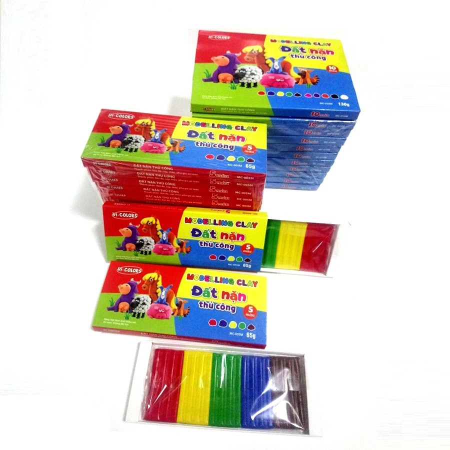 Đất nặn thủ công 5 màu Vi-Colors