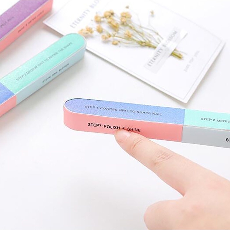 Dũa Móng Tay Sáu Mặt Bằng Bọt Biển Tiện Dụng