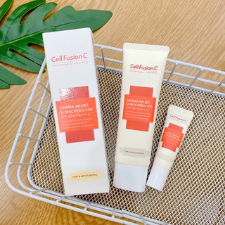 (CÓ BILL) Kem Chống Nắng Cho Da Nhạy Cảm Cell Fusion C Derma Relief Suncreen 100 SPF50+/PA++++