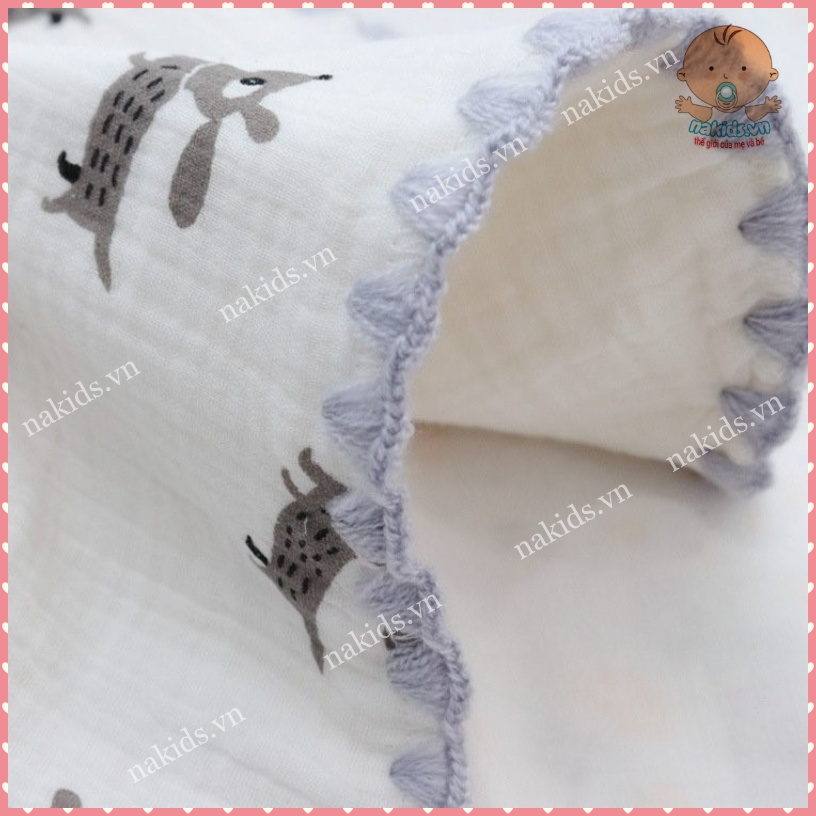 Gối Xô Sợi Tre, Gối Sơ Sinh 10 Lớp Dày Dặn Và Mềm Mại Thấm Hút Mồ Hôi Cho Trẻ Sơ Sinh - Hàng Cao Cấp