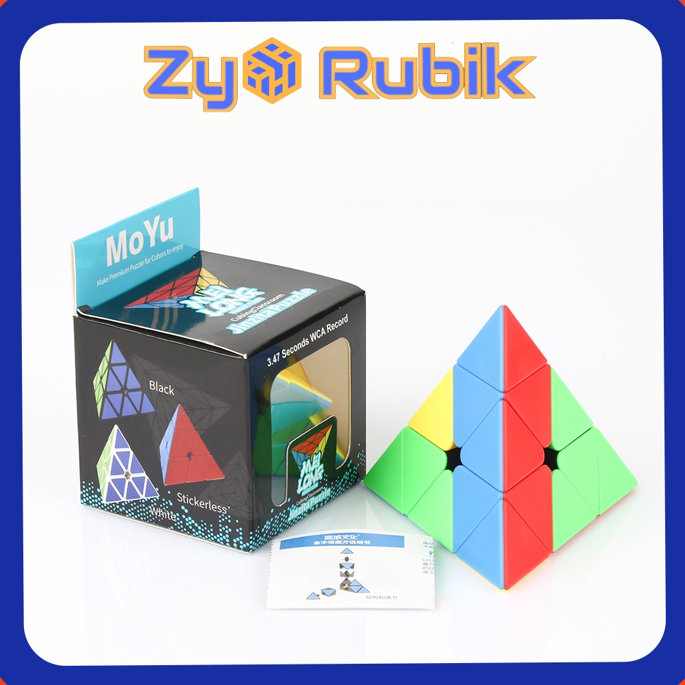 Rubik 3x3 Pyraminx Meilong Stickerless - Đồ Chơi Rubik Biến Thể Tam Giác - ZyO Rubik