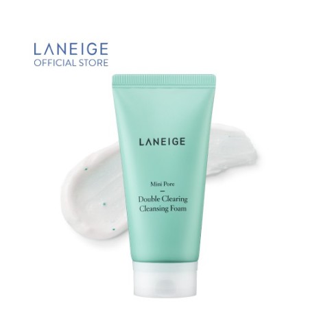 Sữa Rửa Mặt Làm Sạch Sâu Lỗ Chân Lông [Laneige] Mini Pore Double Clearing Cleansing Foam 150ml