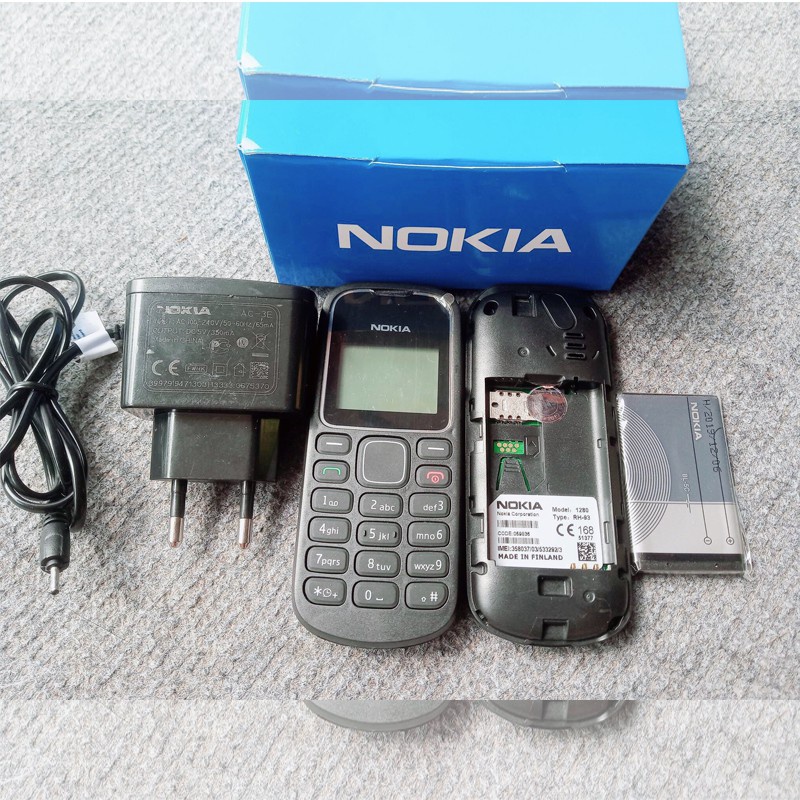 ĐIỆN THOẠI 𝐍𝐎𝐊𝐈𝐀 𝟏𝟐𝟖𝟎 Hàng Xịn  - BH 12 Tháng - Phụ Kiện : Máy , Sạc, Pin