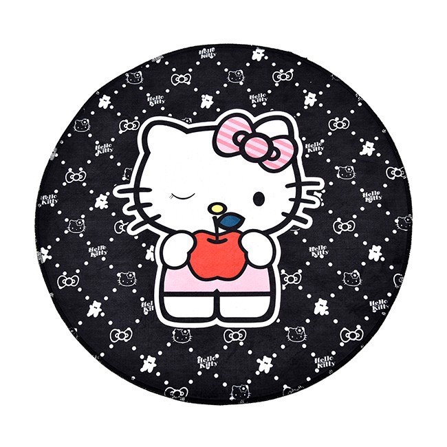 Thảm tròn 3D hello kitty DGD7165 size 60cm
