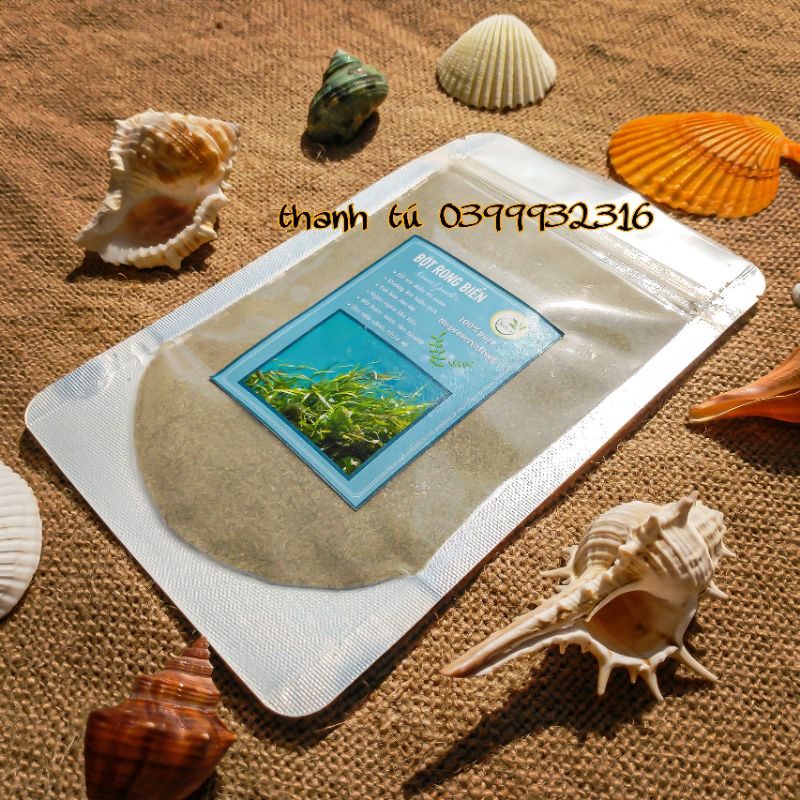 100g bột rong biển đắp mặt xanh tự nhiên nguyên chất