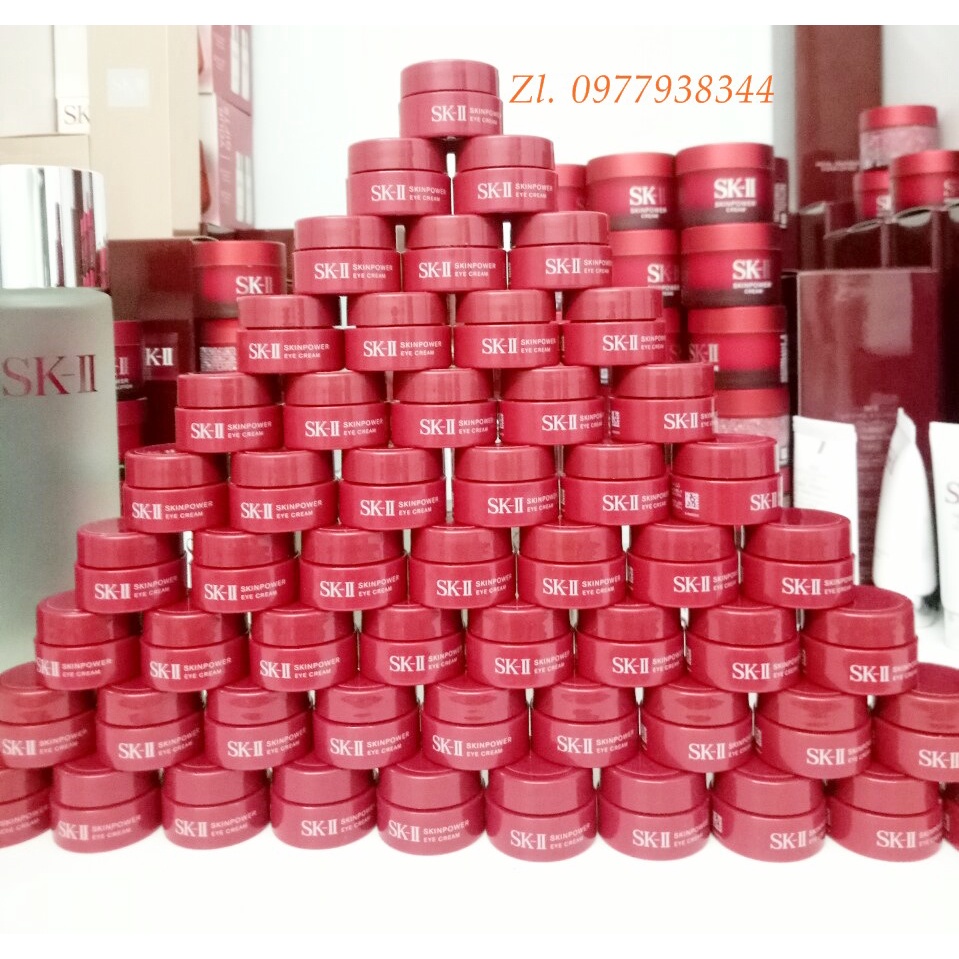 Kem dưỡng mắt SK-II Skinpower Eye Cream Nhật Bản 2.5g, chống lão hóa, chống nhăn, giảm thâm quầng, bọng mắt to