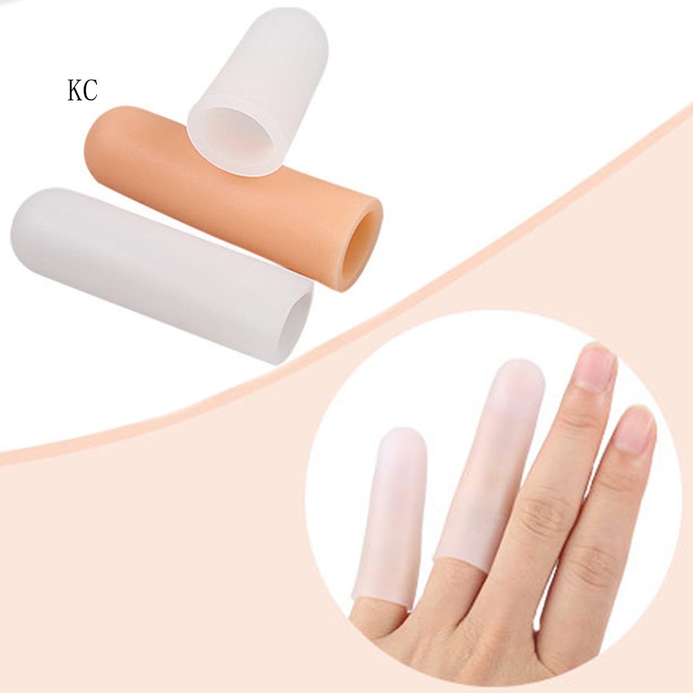 1 Cặp Vỏ Bọc Ngón Tay Bằng Silicone Mềm Mại