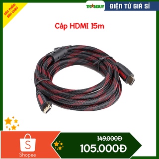 Dây hdmi 15m phụ kiện máy tính bằng vải dù ca045