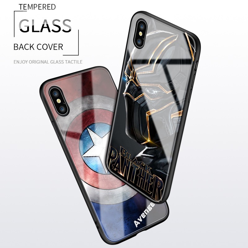 Case IPhone 9 SE 2020 5 5S SE 2 6 6S 7 8 Plus X XR XS 11 Pro Max Marvel The Avengers Spiderman protective Ốp lưng