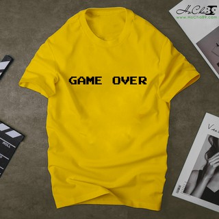 Áo Thun GAME OVER - Màu VÀNG - HoCha89 - Cotton 4C Cao Cấp Siêu mát (Không đúng cotton 4c tặng free áo - Có Hình Thật)