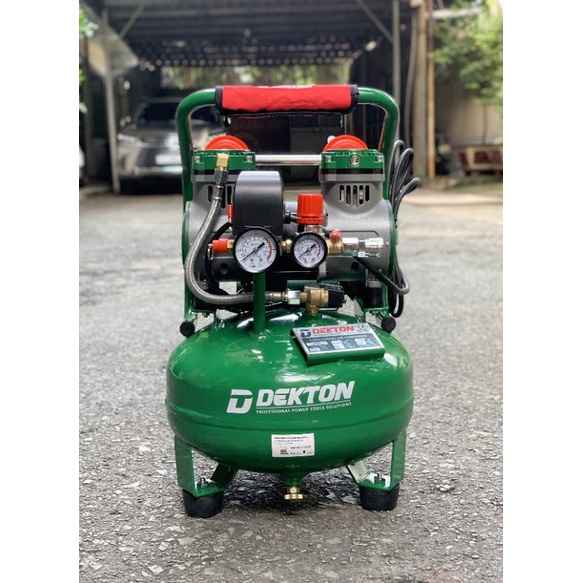 Máy nén khí DEKTON 12 lít không dầu 1.5hp model DK-AC2912S,đầy đủ phụ kiện kèm theo