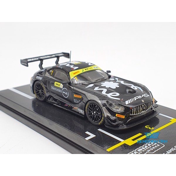 Xe Mô Hình Mercedes AMG GT3 Macau GT Cup FIA GT World Cup 2018 3RD 1:64 Tarmac Works ( Đen )