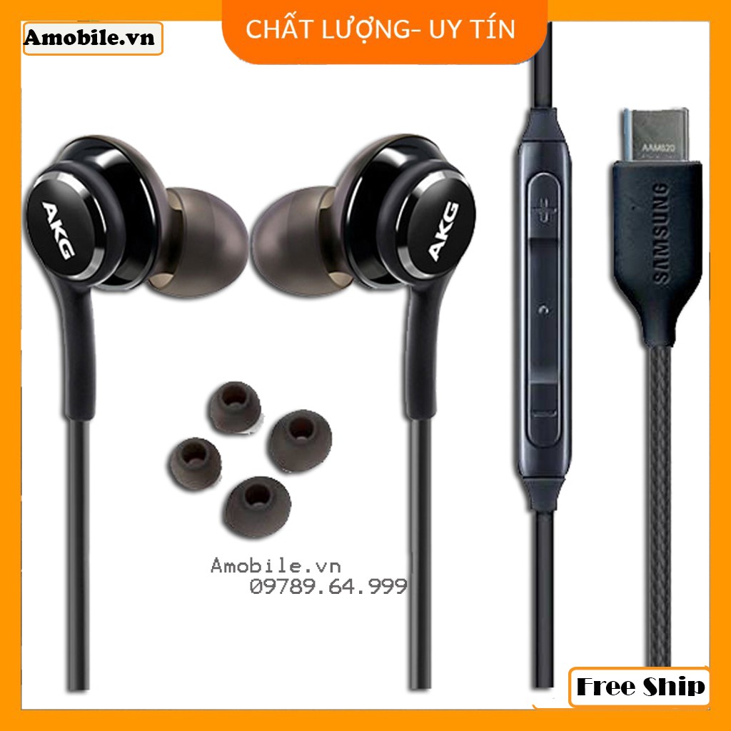 [ Sale lớn 2 ngày ] Tai nghe samsung AKG S10 âm thanh tuyệt hảo tặng kèm 4 nút tai thay thế.