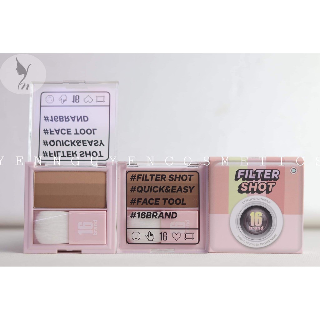 PHẤN TẠO KHỐI 16BRAND FILTER SHOT SHADING ALMOND