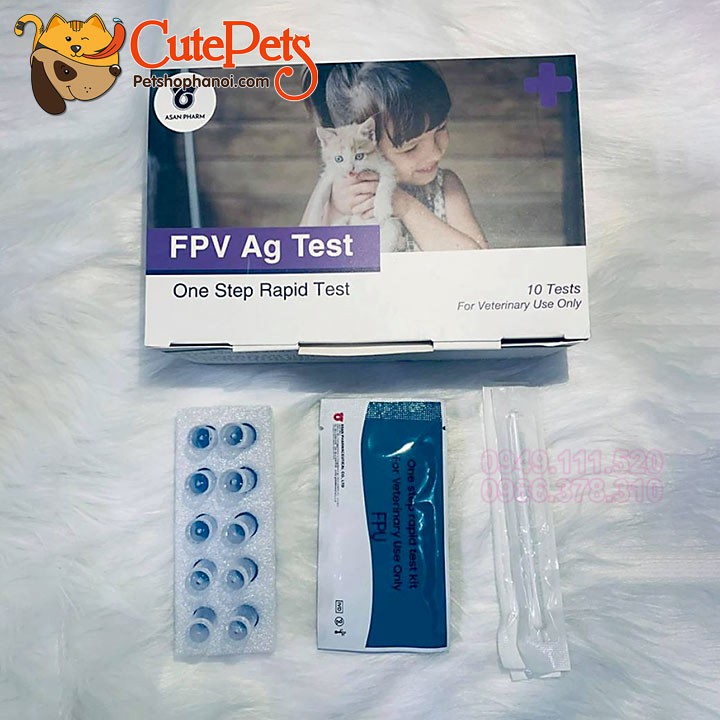 Que Test  FPV Kit Xét Nghiệm Bệnh Giảm Bạch Cầu Mèo - CutePets Phụ kiện chó mèo Pet shop Hà Nội